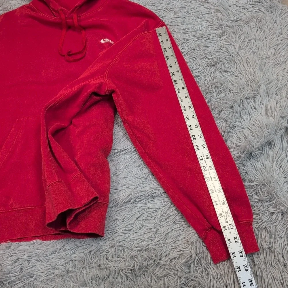 Vintage Nike Sweatshirt Mens XL Red Hoodie ‎ Pocket Athletic Street Wear Comfort